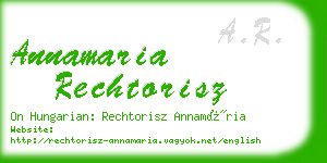 annamaria rechtorisz business card